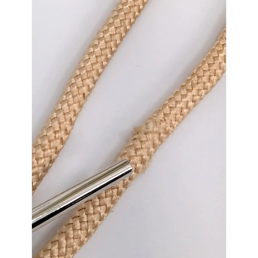 Lot of 2 Vintage Bolo Tie Green‎ and Tan Natural Stone Western Necktie Festival